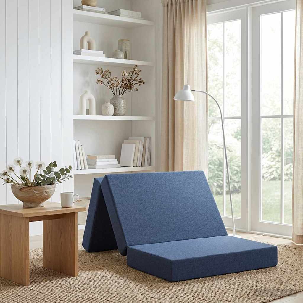 Klappsofa Bett 80 x 67 x 45 cm Blau