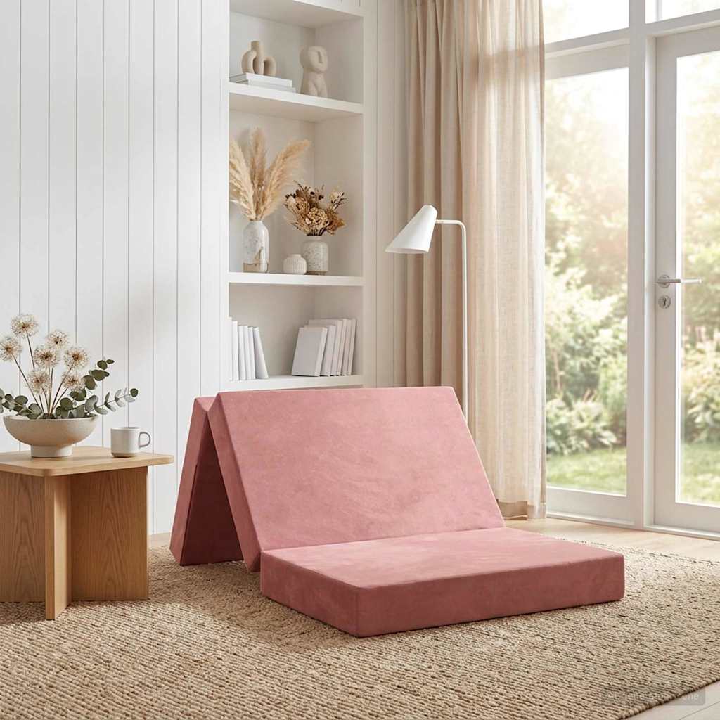 Klappsofa Bett 90 x 67 x 45 cm Rosa