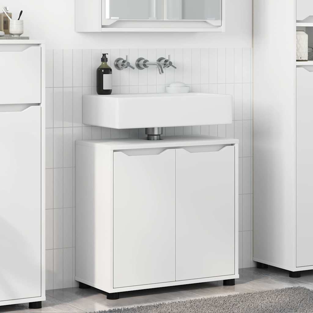 Badezimmerwaschbecken-Schrank Weiß 60 x 30 x 60 cm