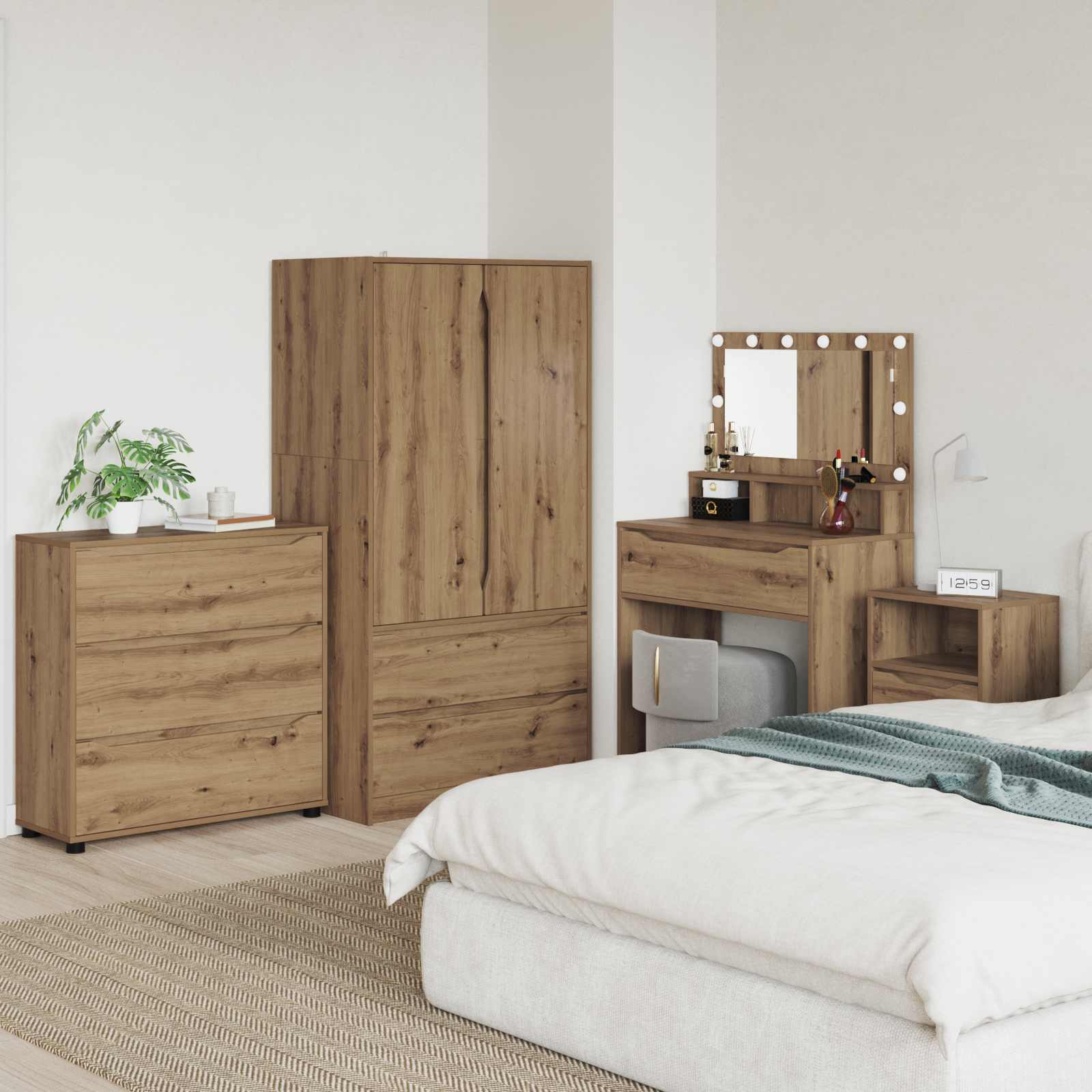 Aufbewahrungsschrank 80 x 31 x 81 cm Holzwerkstoff