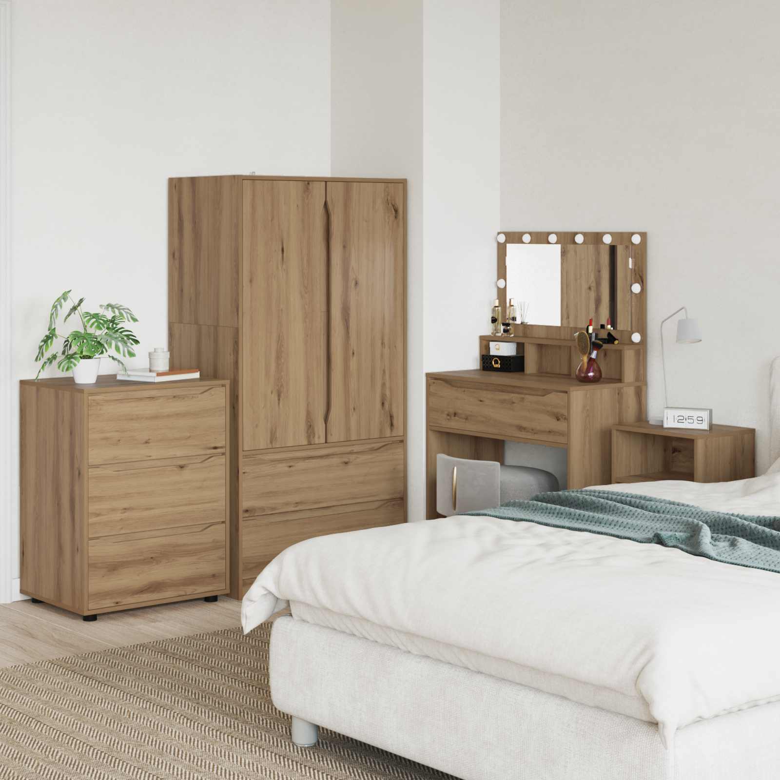 Aufbewahrungsschrank 60 x 48 x 81 cm Holzwerkstoff