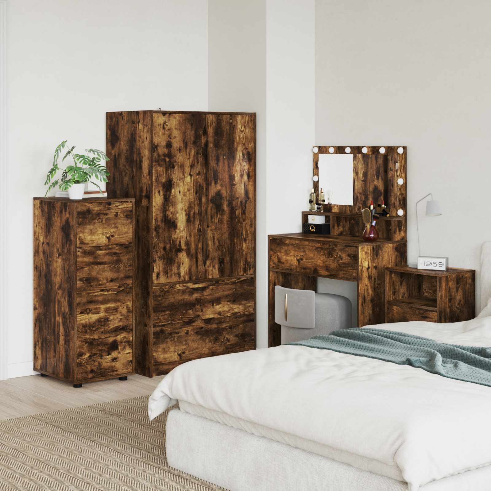 Aufbewahrungsschrank 40 x 48 x 105 cm Holzwerkstoff