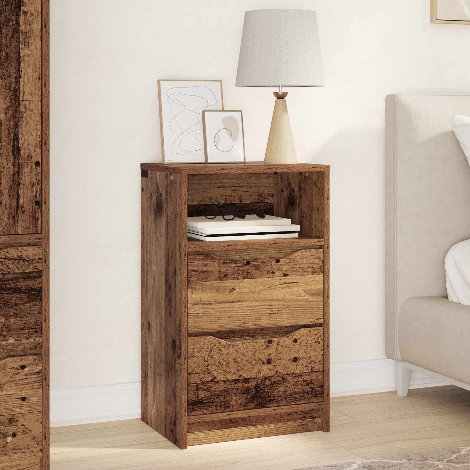 Nachttisch Altholz 40 x 30 x 467 cm Holzwerkstoff