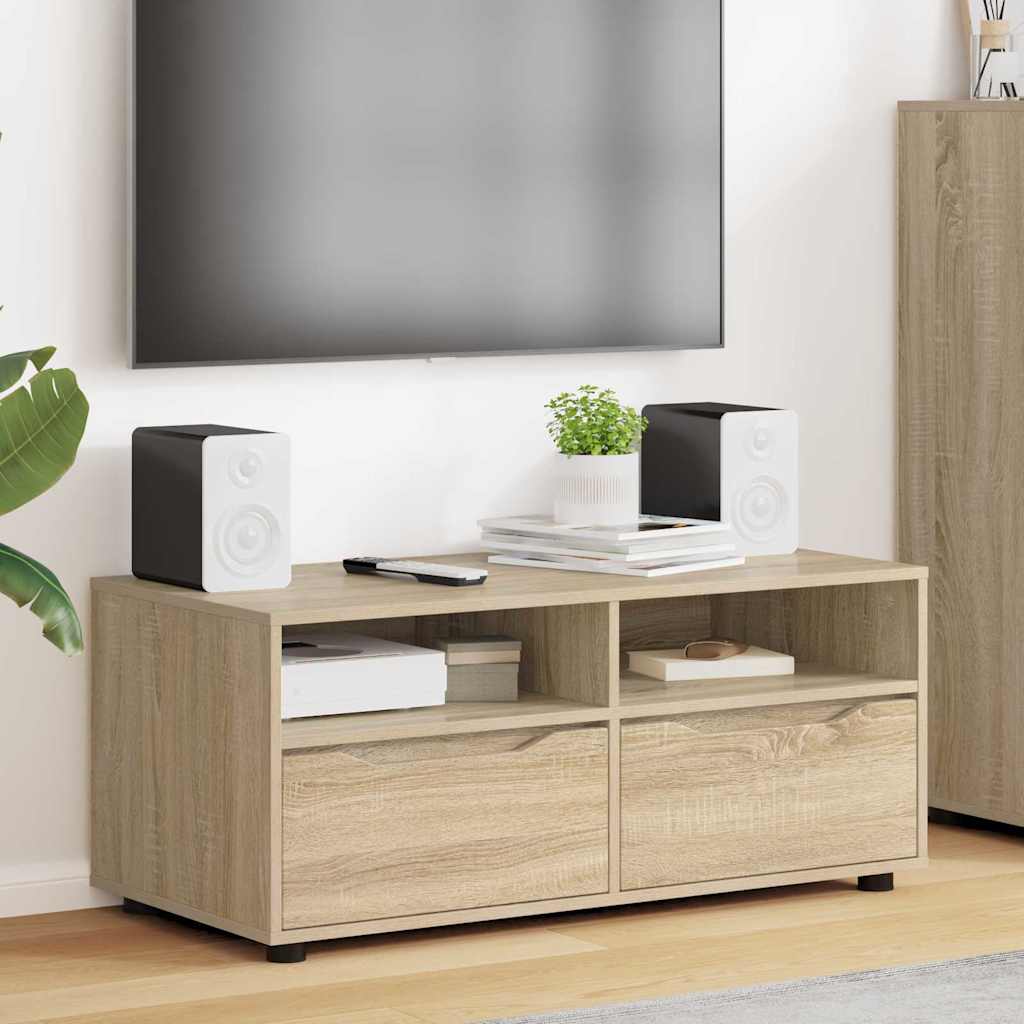 TV-Schränk 100 x 48 x 43 cm Sonoma-Eiche Holzwerkstoff