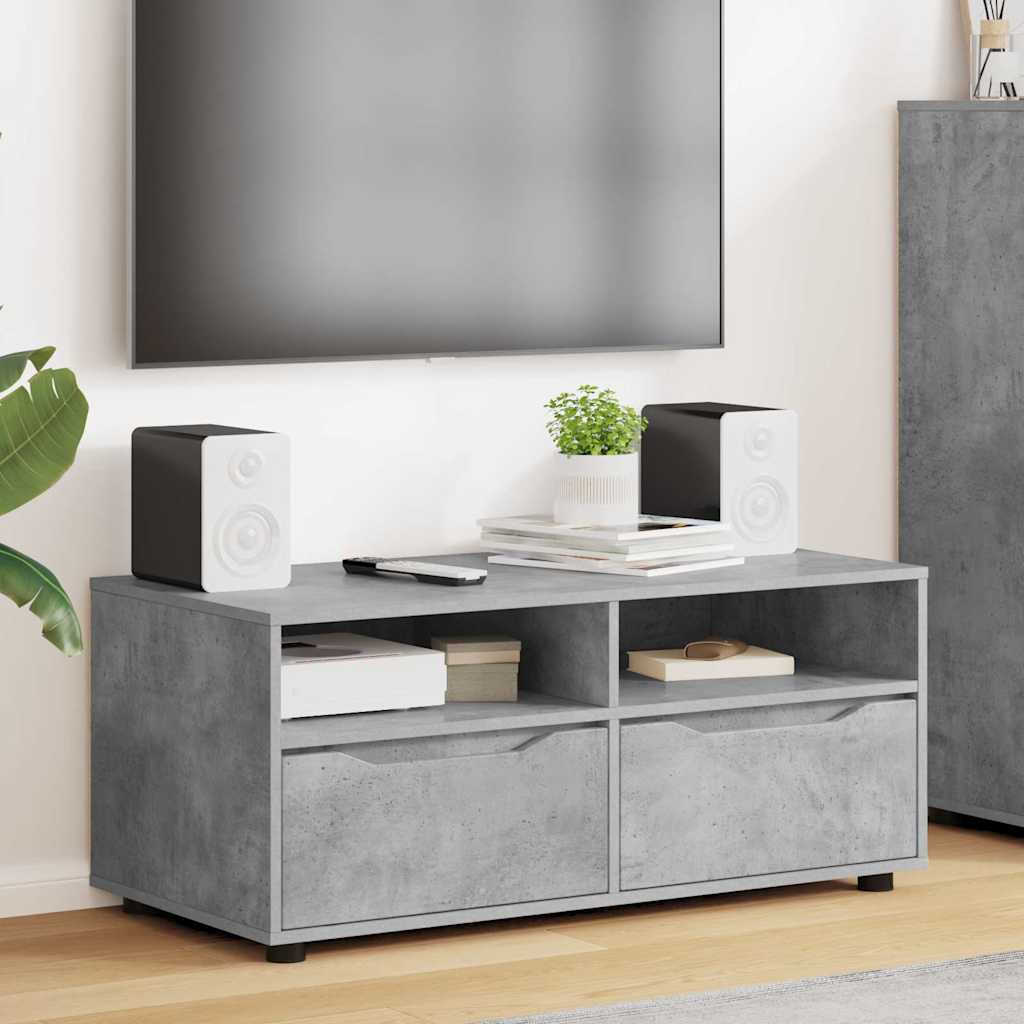 TV-Schränk 100 x 48 x 43 cm Beton Grau Holzwerkstoff