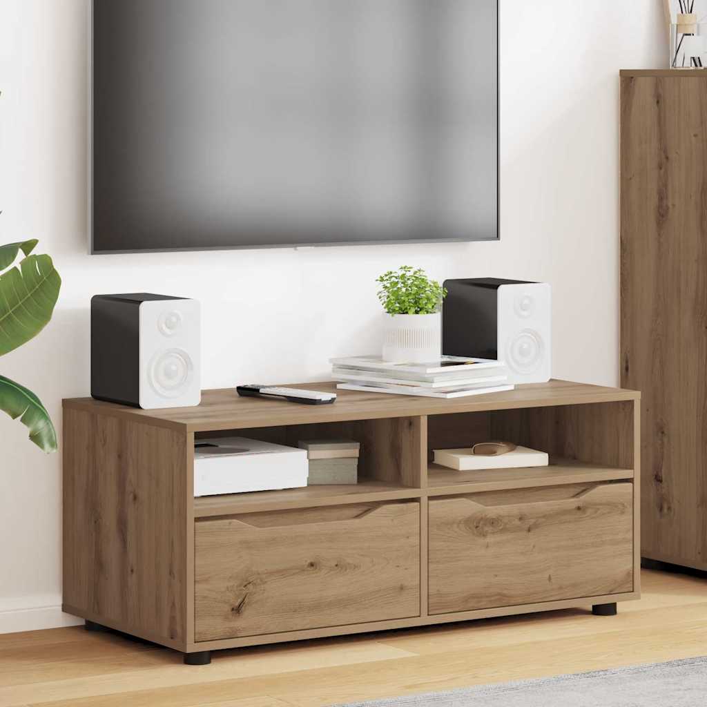 TV-Schränk 100 x 48 x 43 cm Artisan-Eiche Holzwerkstoff