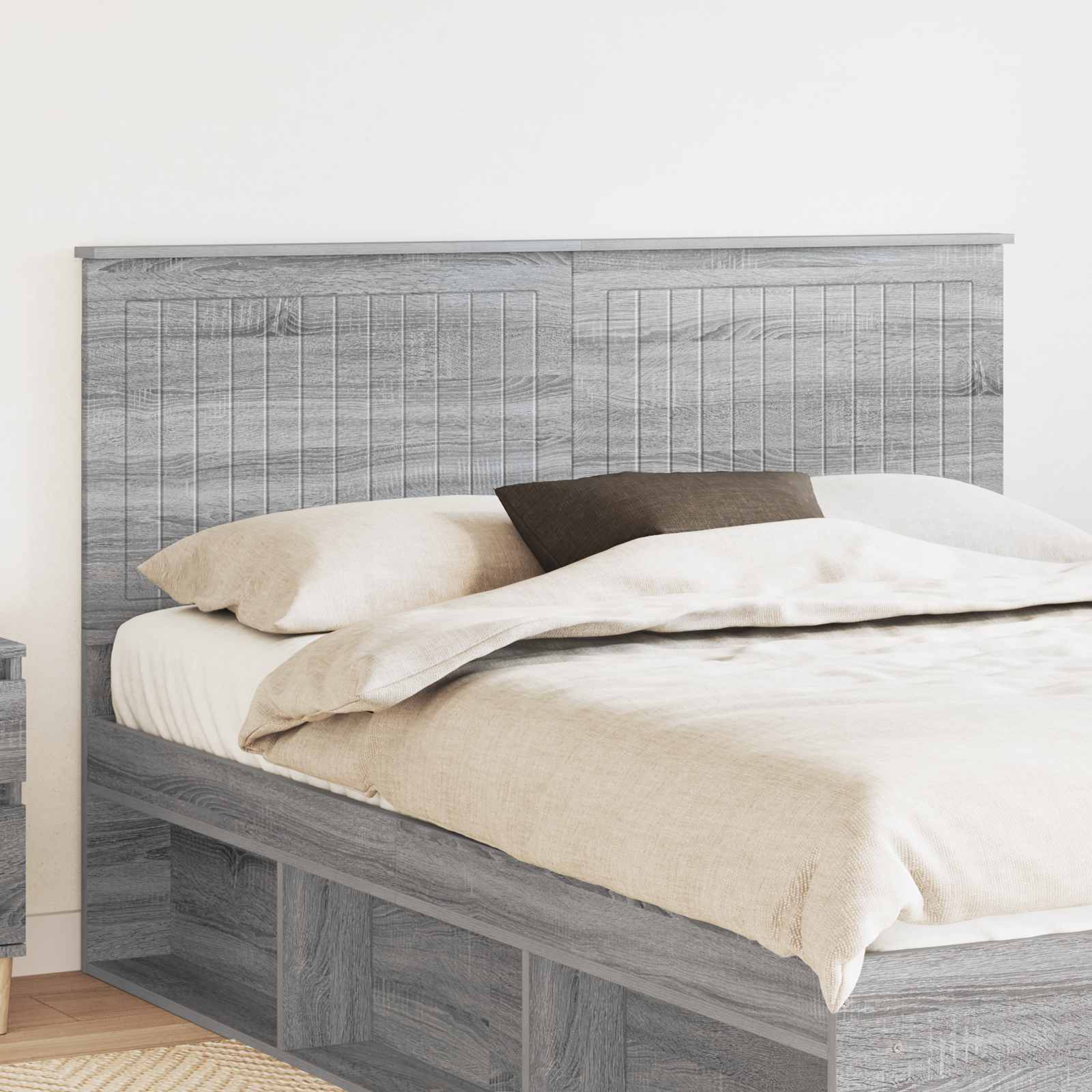 Kopfteil Graues Sonoma Holzwerkstoff