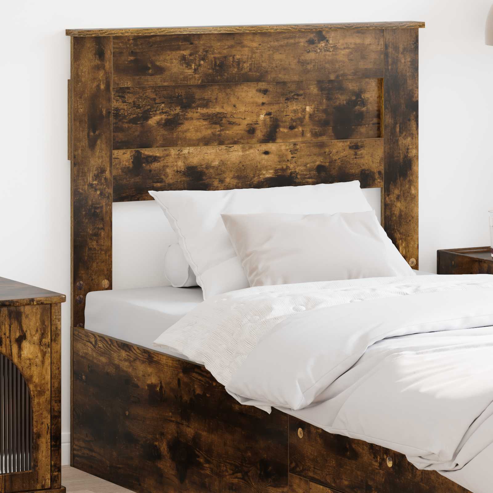 Kopfteil Räuchereiche Holzwerkstoff