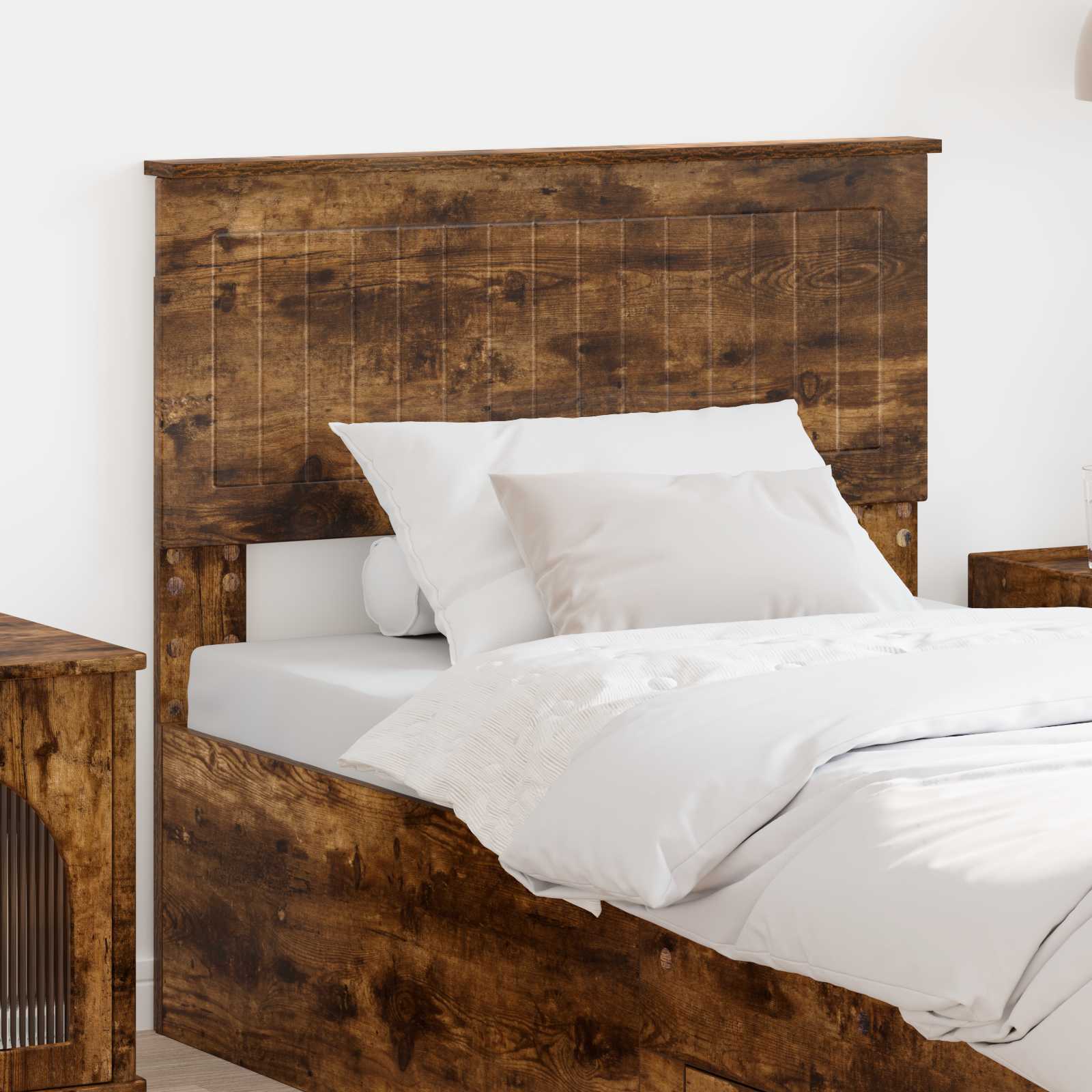 Kopfteil Räuchereiche Holzwerkstoff