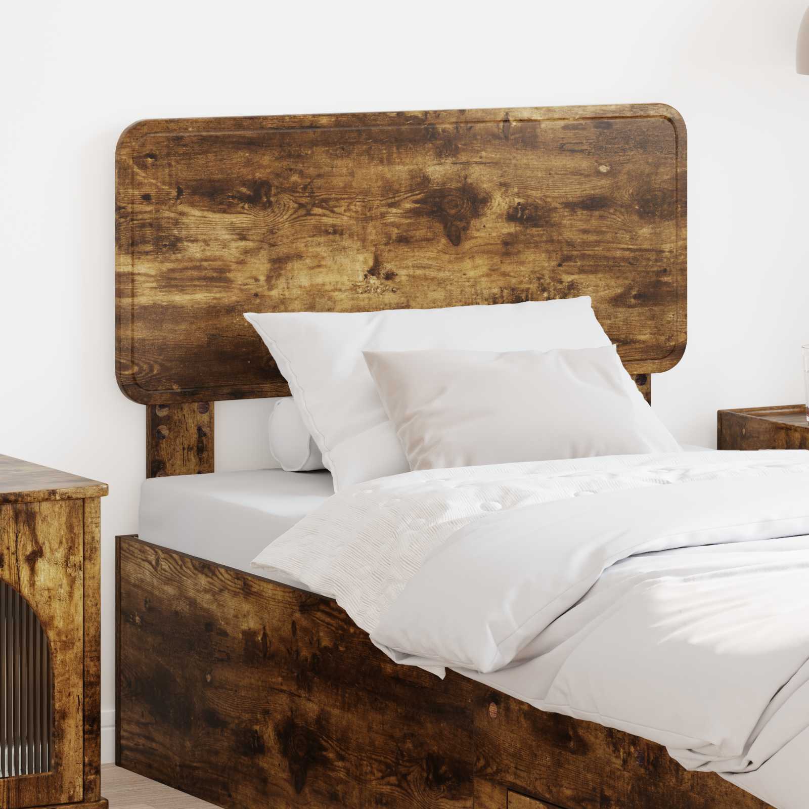 Kopfteil Räuchereiche Holzwerkstoff