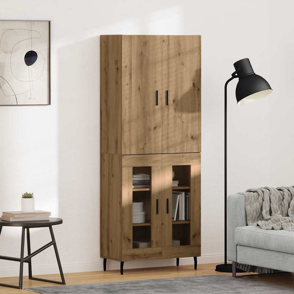 Highboard 2 stk. Altholz 69,5 x 34 x 180 cm Holzwerkstoff