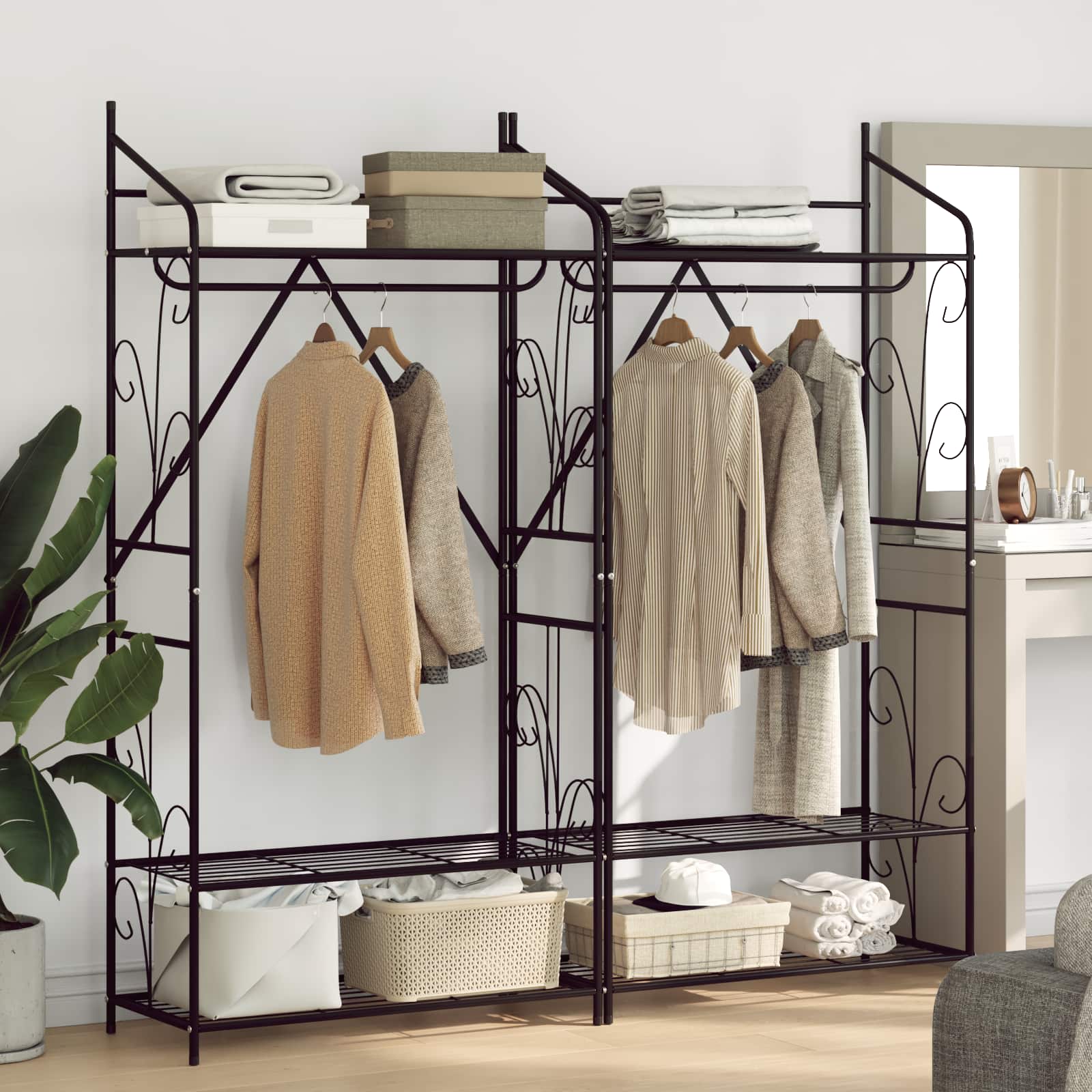 Offener Kleiderschrank 2 stk. 78 x 36 x 158 cm