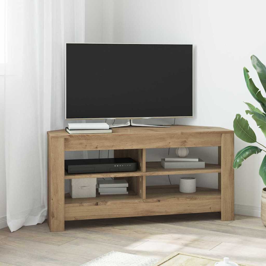 EckTVSchrank 102 x 40,5 x 45 cm Artisan-Eiche Holzwerkstoff