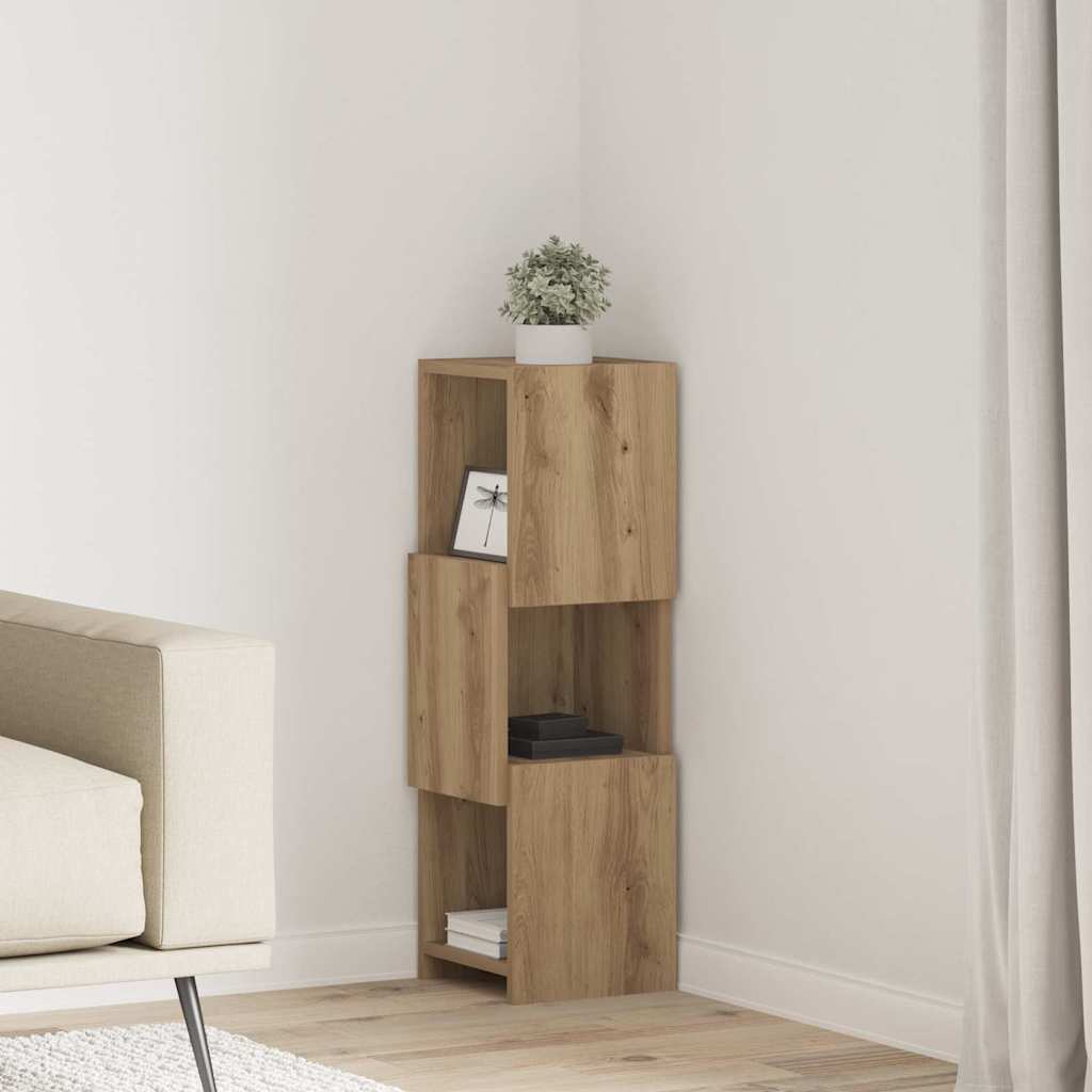 Eckschrank 25,5x25x80cm Holzwerkstoff Artisan-Eiche
