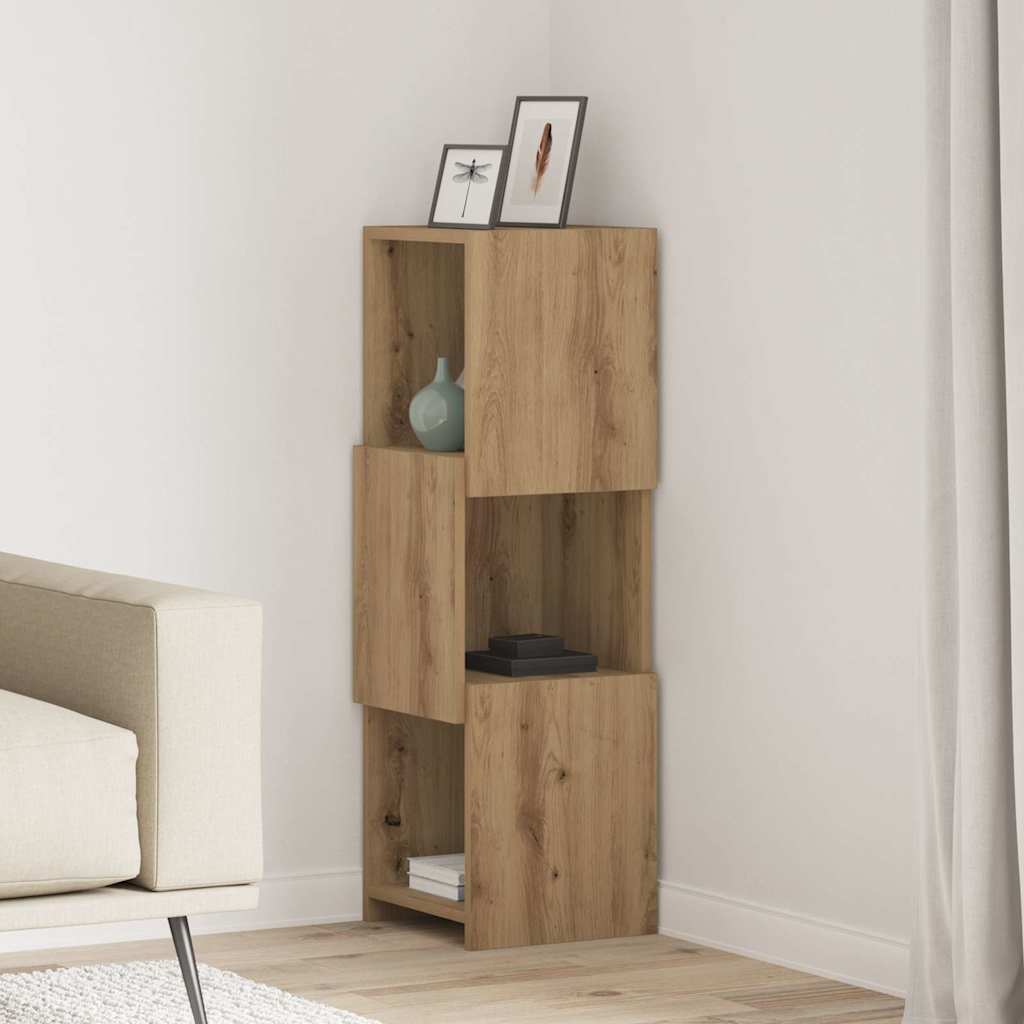 Eckschrank 30,5x30x95cm Holzwerkstoff Artisan-Eiche
