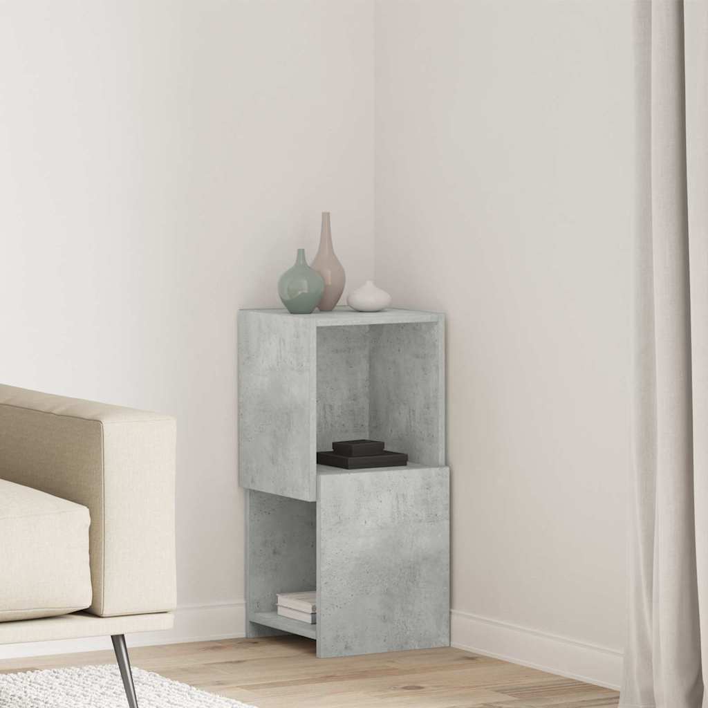 Eckschrank 30,5x30x65cm Holzwerkstoff Betongrau