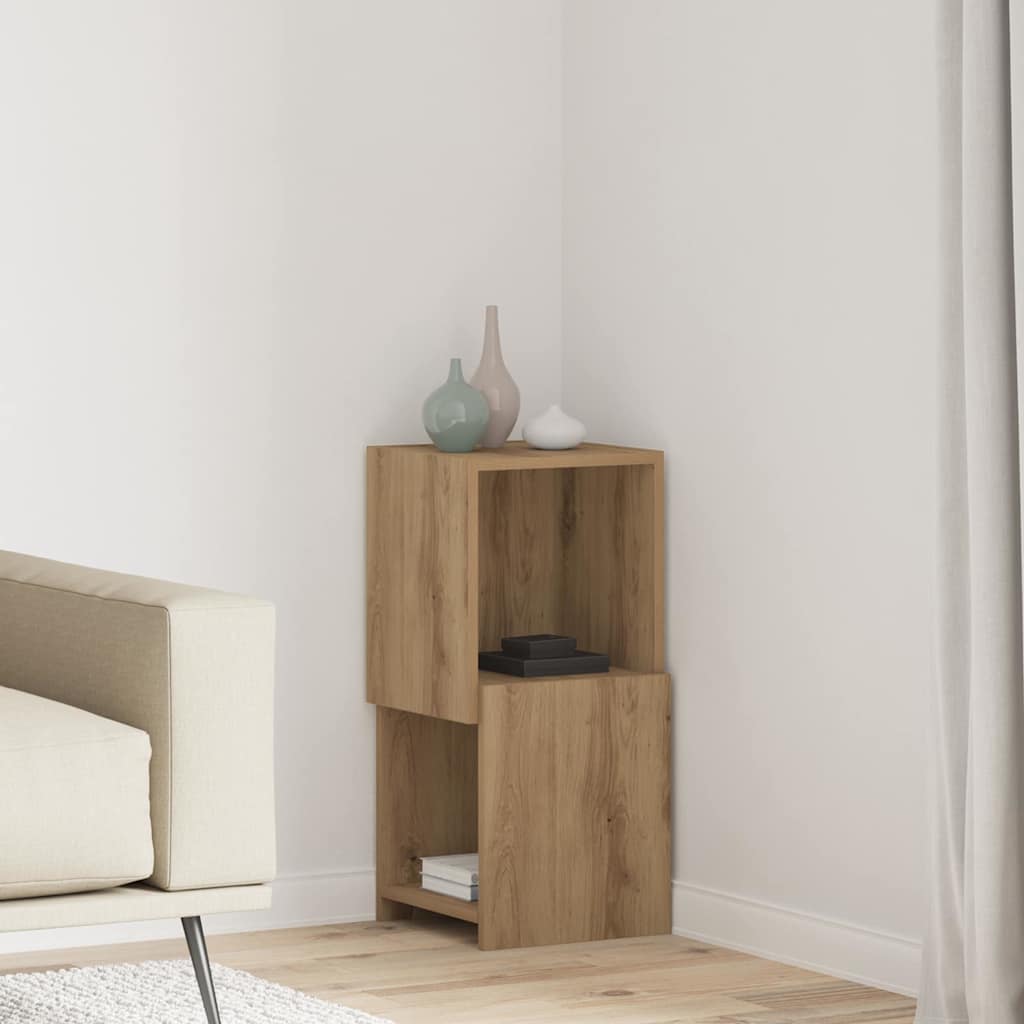 Eckschrank 30,5x30x65cm Holzwerkstoff Artisan-Eiche
