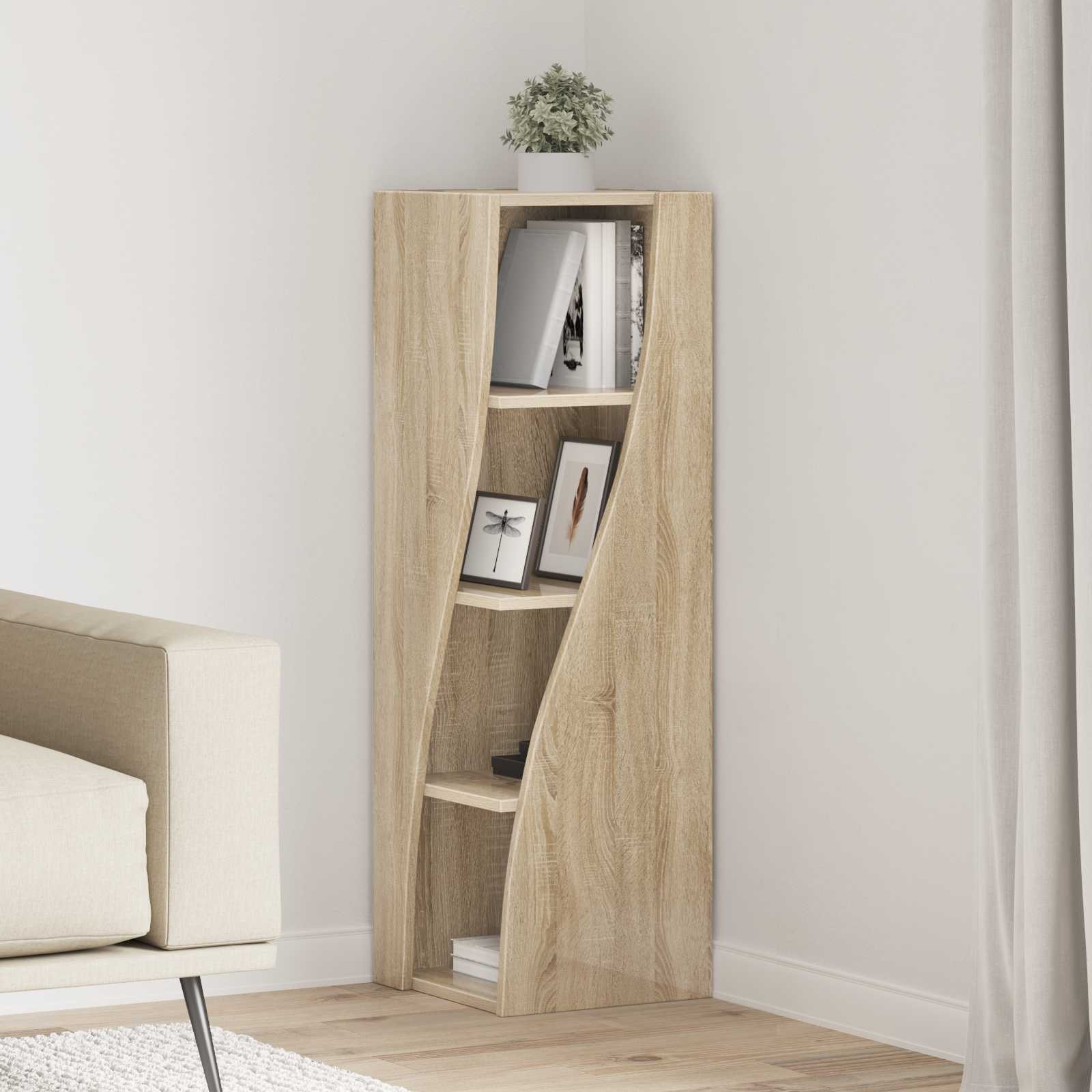 Eckschrank 32x32x102cm Holzwerkstoff Sonoma-Eiche