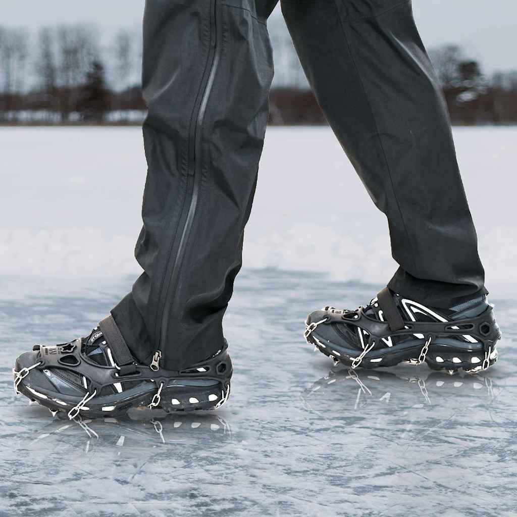 Eiskrallen für Schuhe Schwarz L Edelstahl