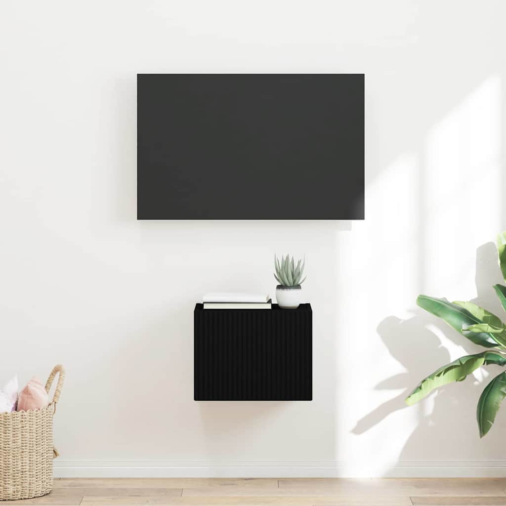 TV-Wandschrank 39 x 31 x 29,5 cm Schwarz Holzwerkstoff