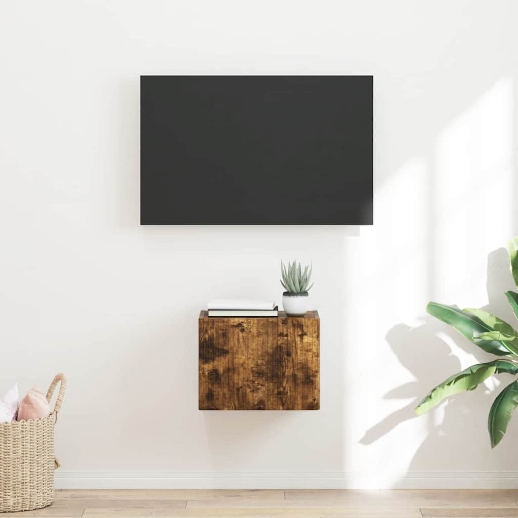 TV-Wandschrank 39 x 31 x 29,5 cm Räuchereiche Holzwerkstoff