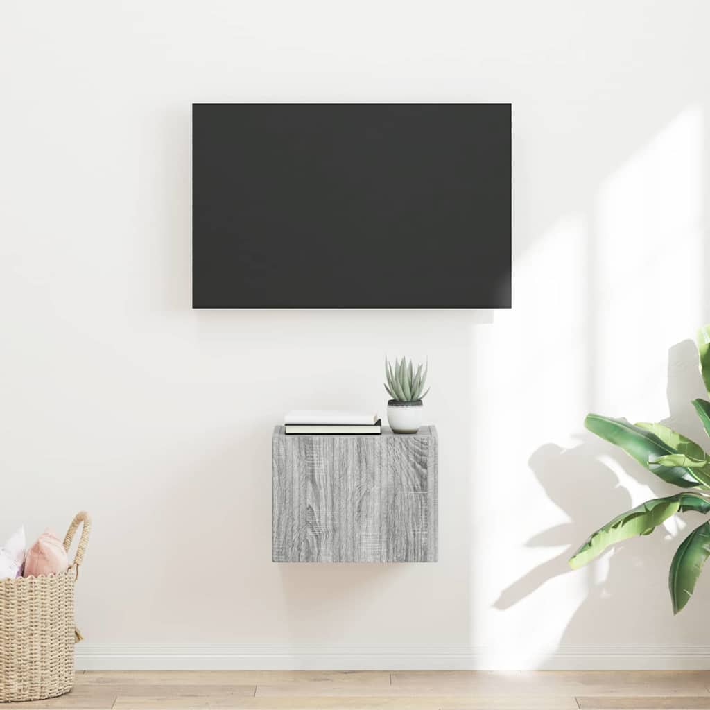 TV-Wandschrank 39 x 31 x 29,5 cm Sonoma-Grau Holzwerkstoff