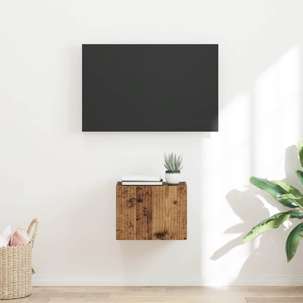 TV-Wandschrank 39 x 31 x 29,5 cm Altholz Holzwerkstoff