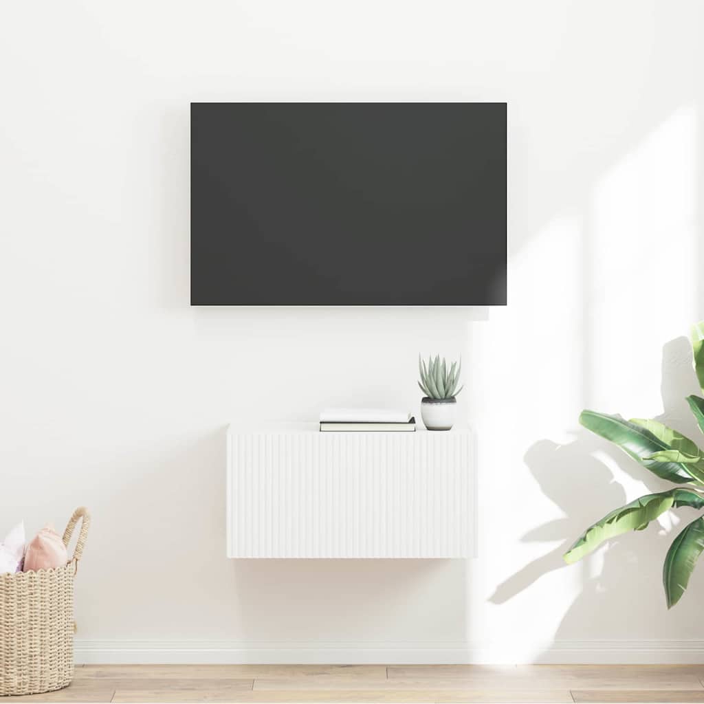 TV-Wandschrank 60 x 31 x 29,5 cm Weiß Holzwerkstoff