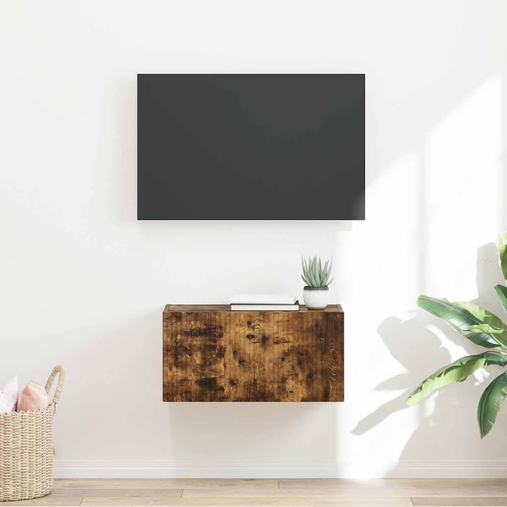 TV-Wandschrank 60 x 31 x 29,5 cm Räuchereiche Holzwerkstoff