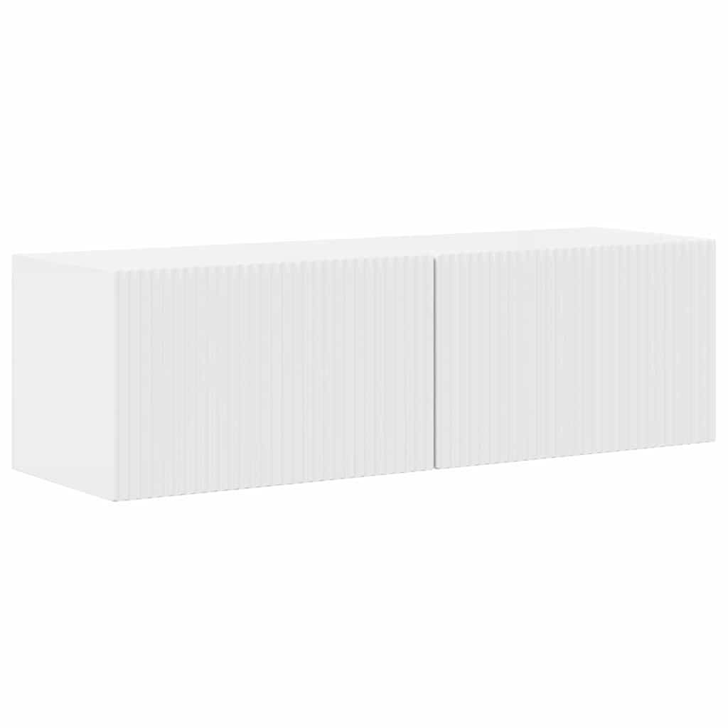 TV-Wandschrank 98 x 31 x 29,5 cm Glänzend Weiß Holzwerkstoff