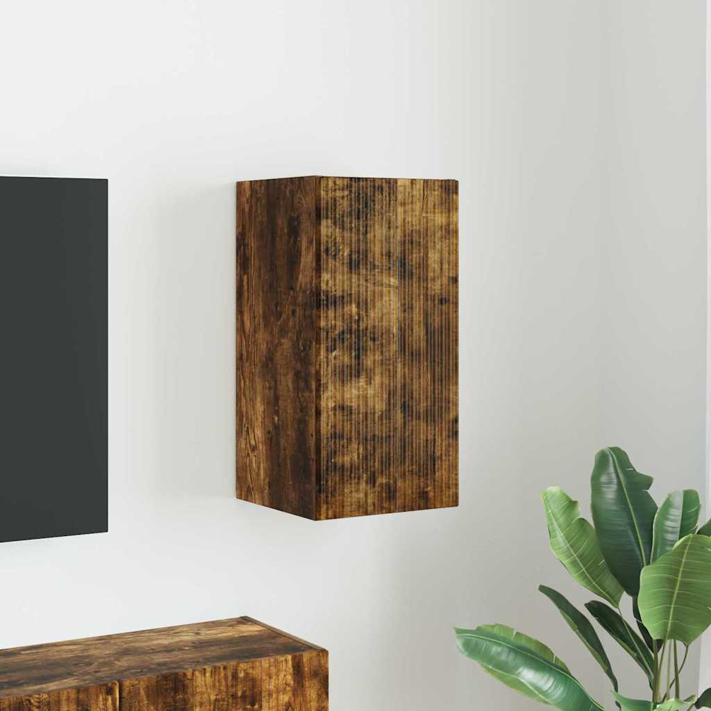 TV-Wandschrank 30 x 31 x 60 cm Räuchereiche Holzwerkstoff