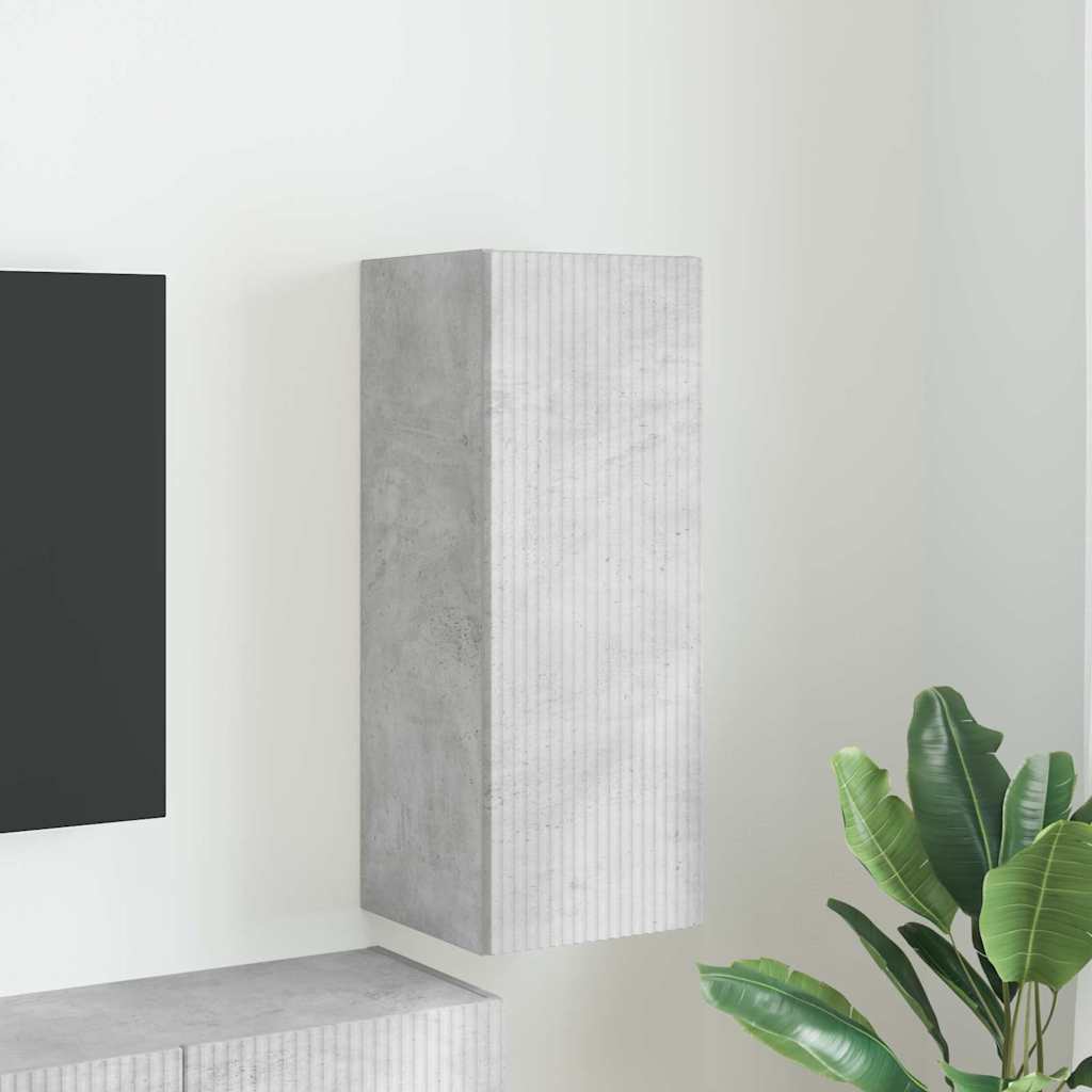 TV-Wandschrank 30 x 31 x 80 cm Beton Holzwerkstoff