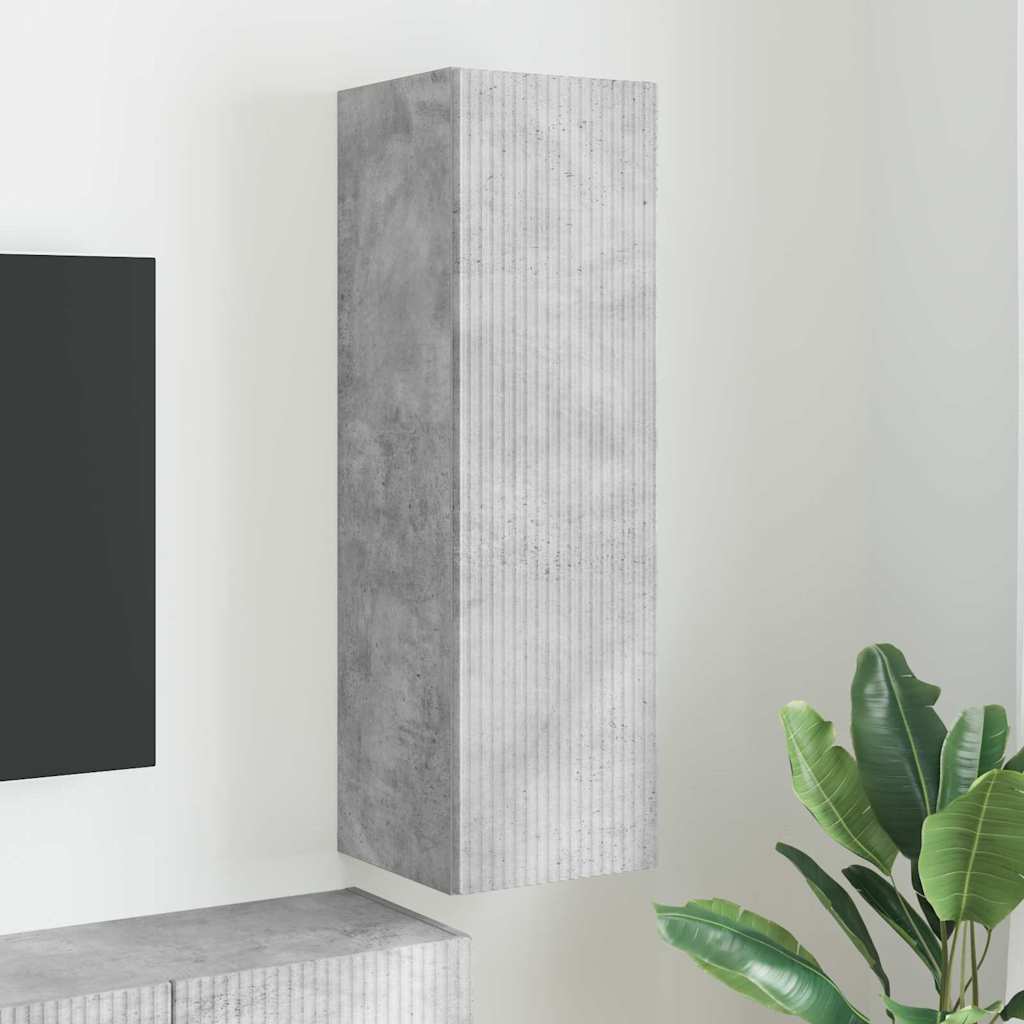 TV-Wandschrank 30 x 31 x 100 cm Beton Holzwerkstoff