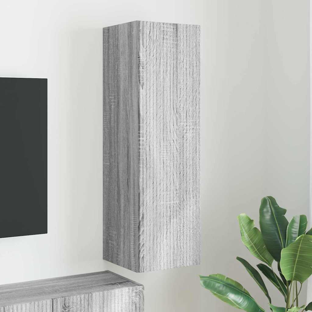 TV-Wandschrank 30 x 31 x 100 cm Sonoma-Grau Holzwerkstoff