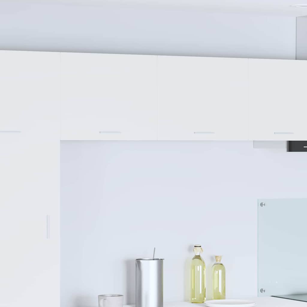 Hängeschrank 2 stk. Weiß Holzwerkstoff