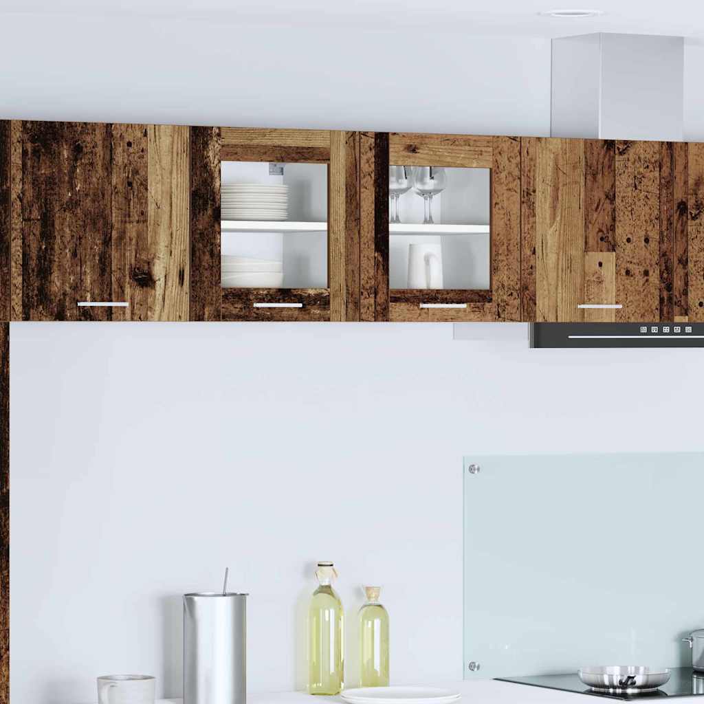 Hängeschrank 2 stk. Altholz Holzwerkstoff