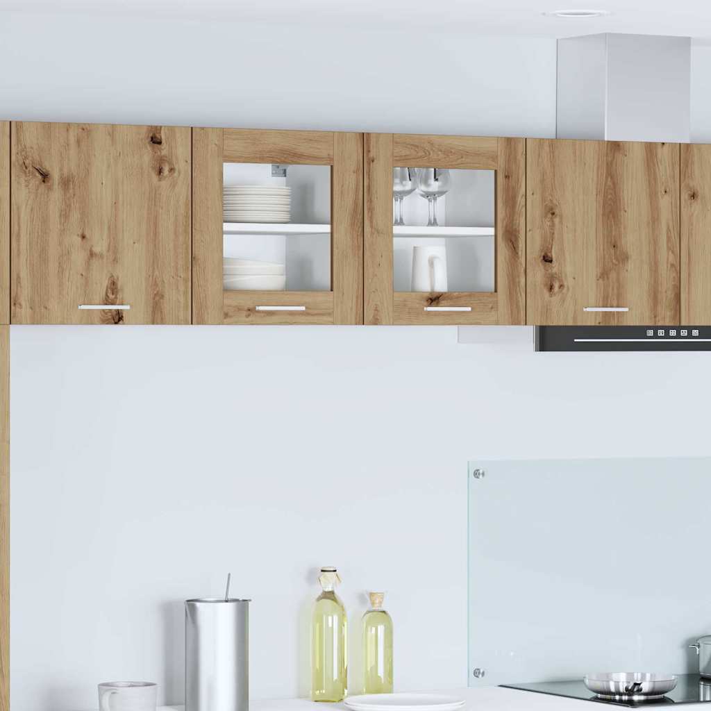 Hängeschrank 2 stk. Artisan-Eiche Holzwerkstoff