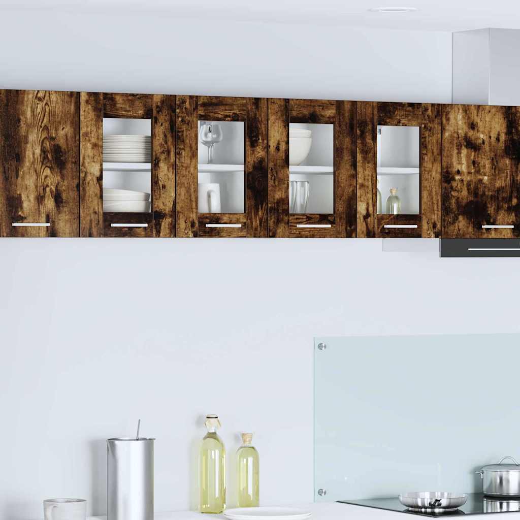 Hängeschrank Räuchereiche 60 x 31 x 40 cm Holzwerkstoff