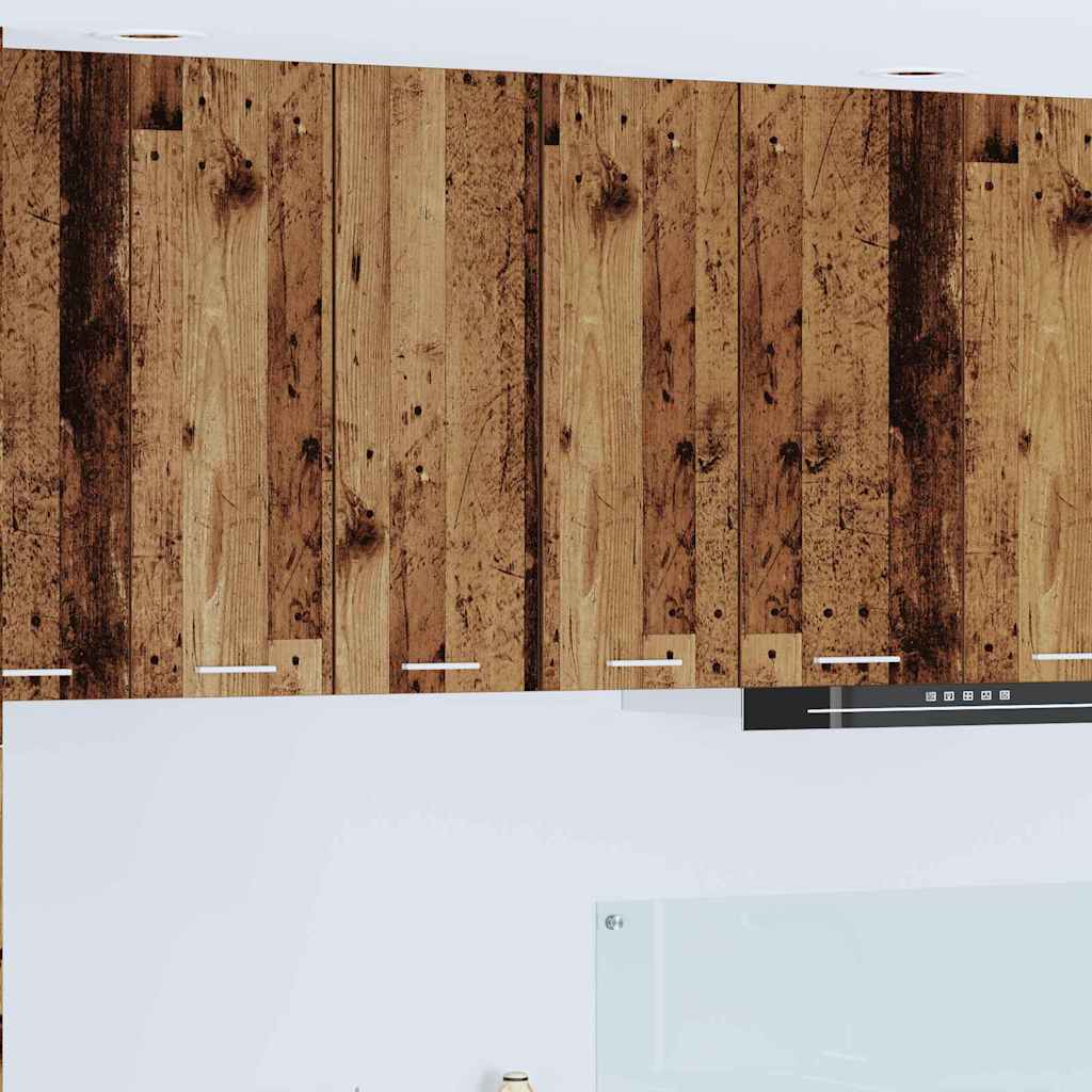 Hängeschrank Altes Holz und Weiß 30 x 31 x 80 cm Holzwerkstoff