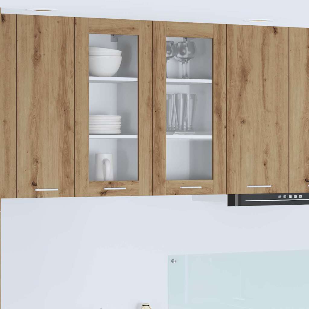 Hängeschrank 2 stk. Artisan-Eiche Holzwerkstoff