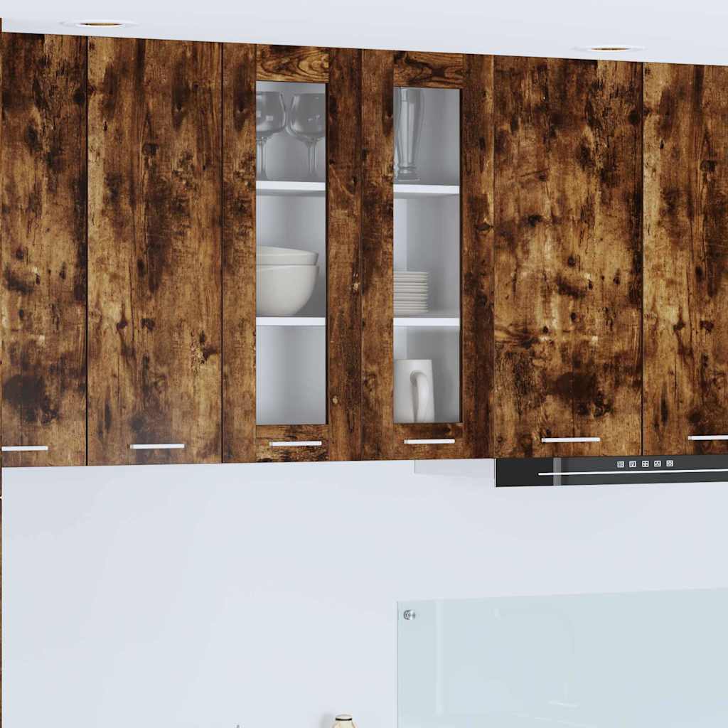 Hängeschrank Räuchereiche 60 x 31 x 80 cm Holzwerkstoff