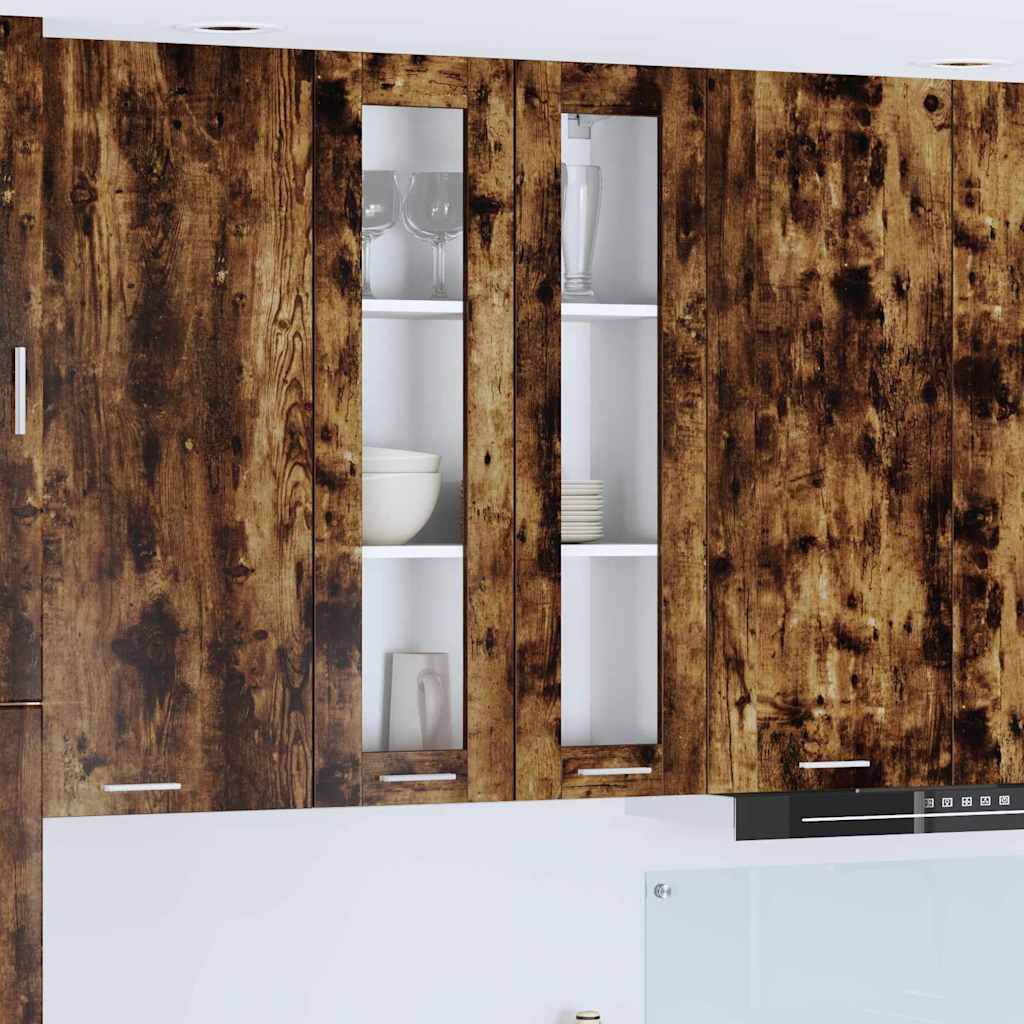 Hängeschrank Räuchereiche 60 x 31 x 100 cm Holzwerkstoff