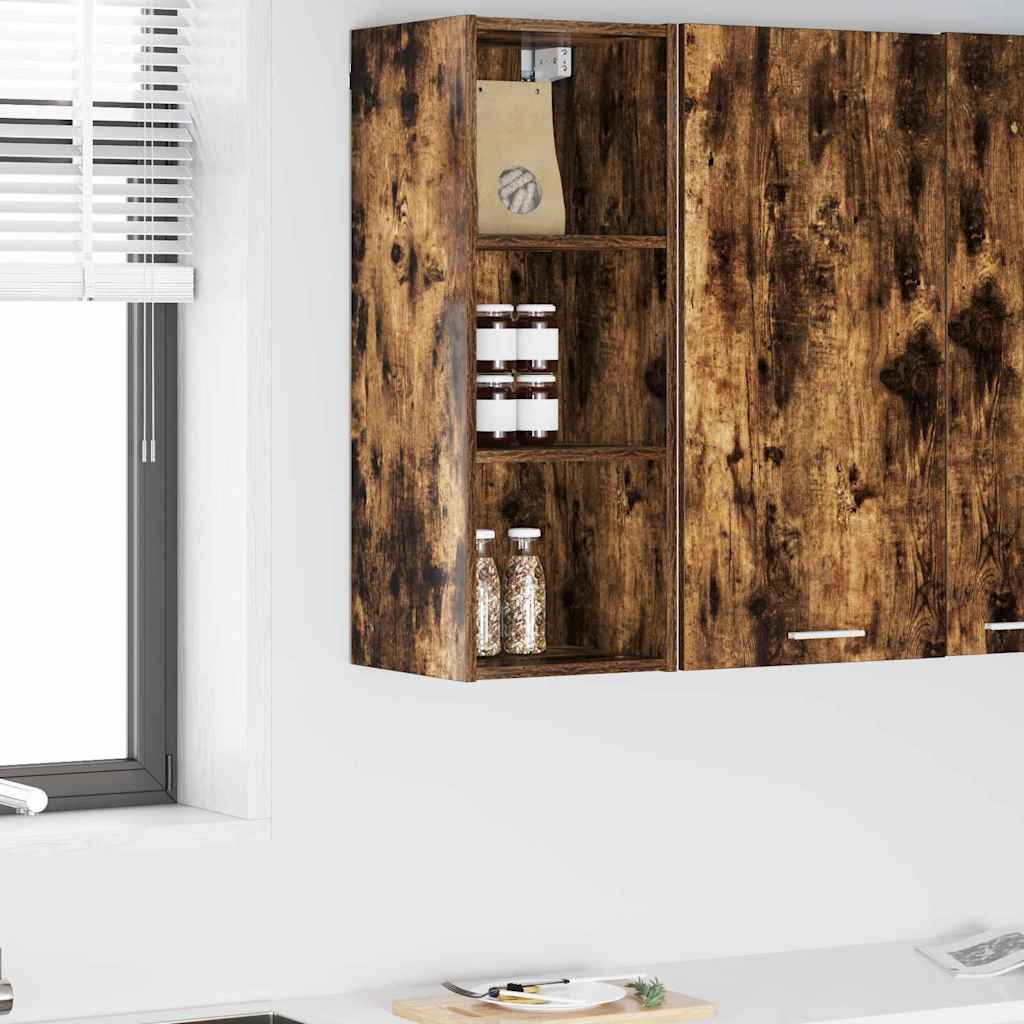 Hängeschrank Räuchereiche 30 x 29,5 x 80 cm Holzwerkstoff