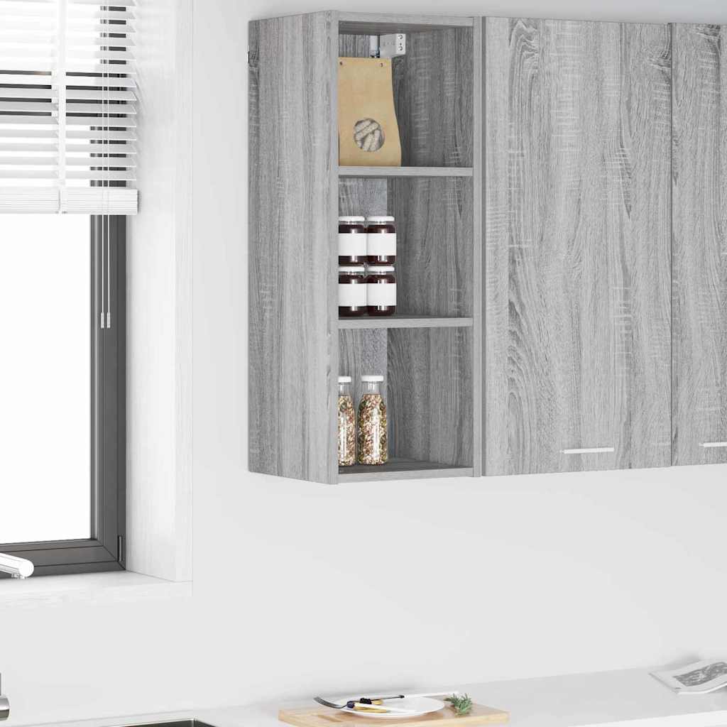 Hängeschrank Sonoma-Grau 30 x 29,5 x 80 cm Holzwerkstoff