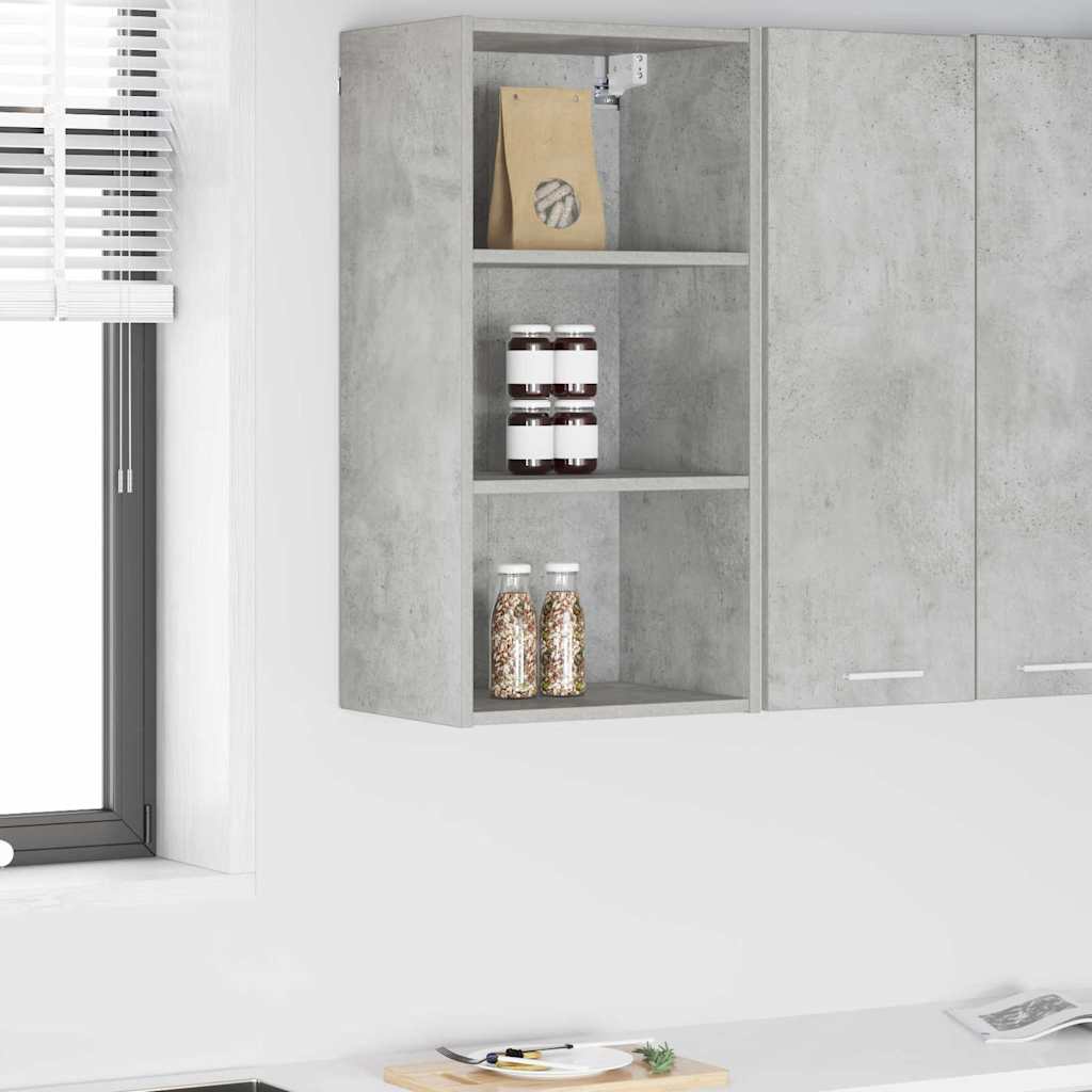 Hängeschrank Betongrau 40 x 29,5 x 80 cm Holzwerkstoff