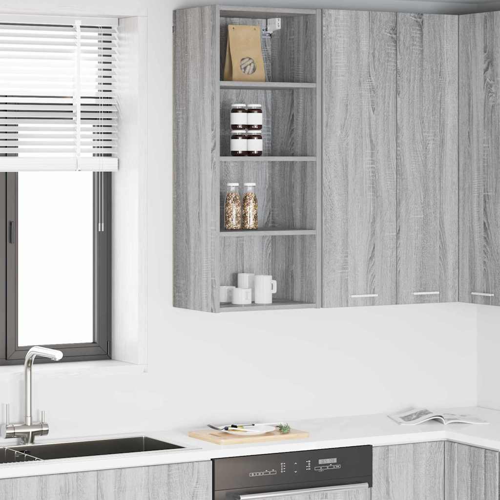 Hängeschrank Sonoma-Grau 40 x 29,5 x 100 cm Holzwerkstoff