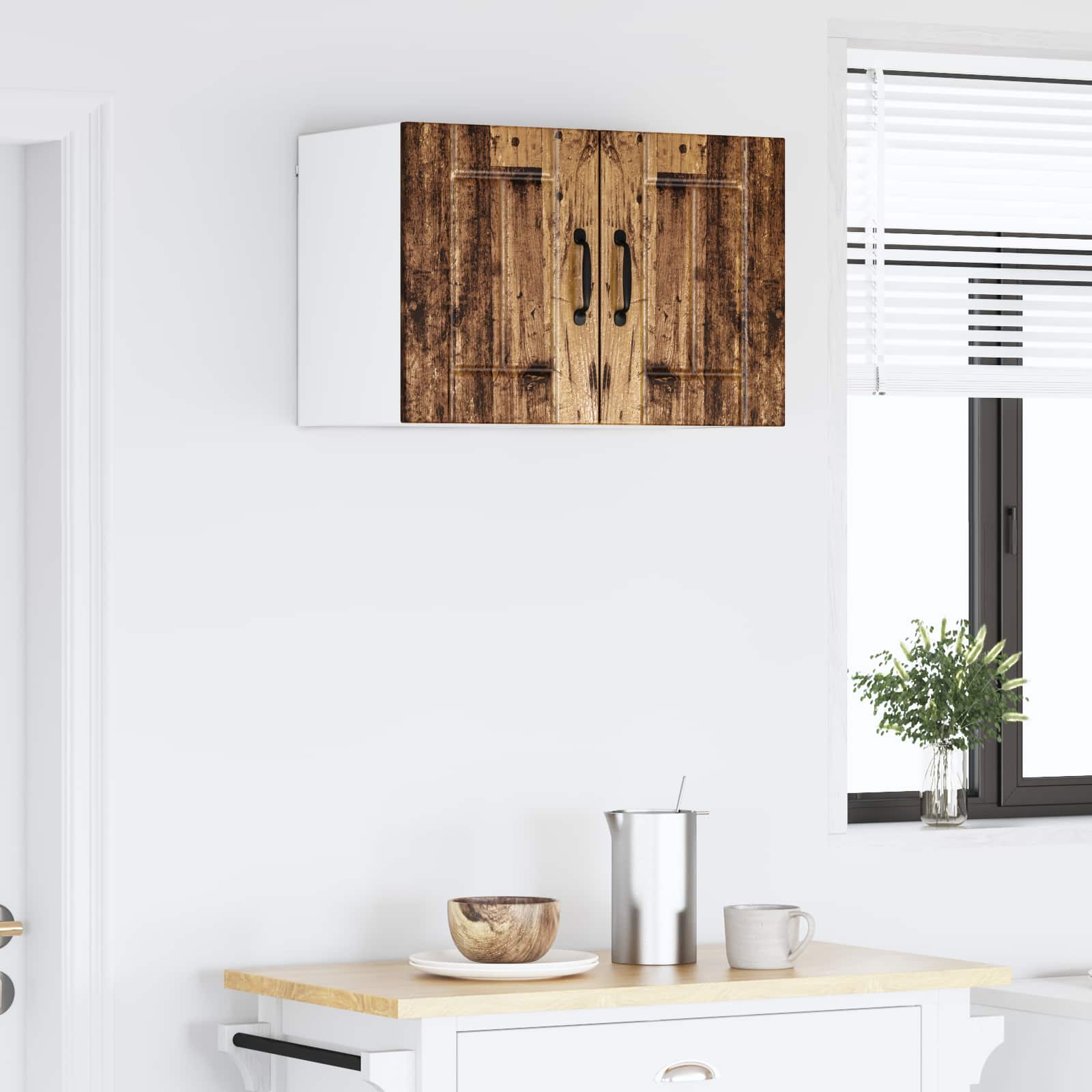 Wandschrank LUCCA 2 stk. Altholz Holzwerkstoff