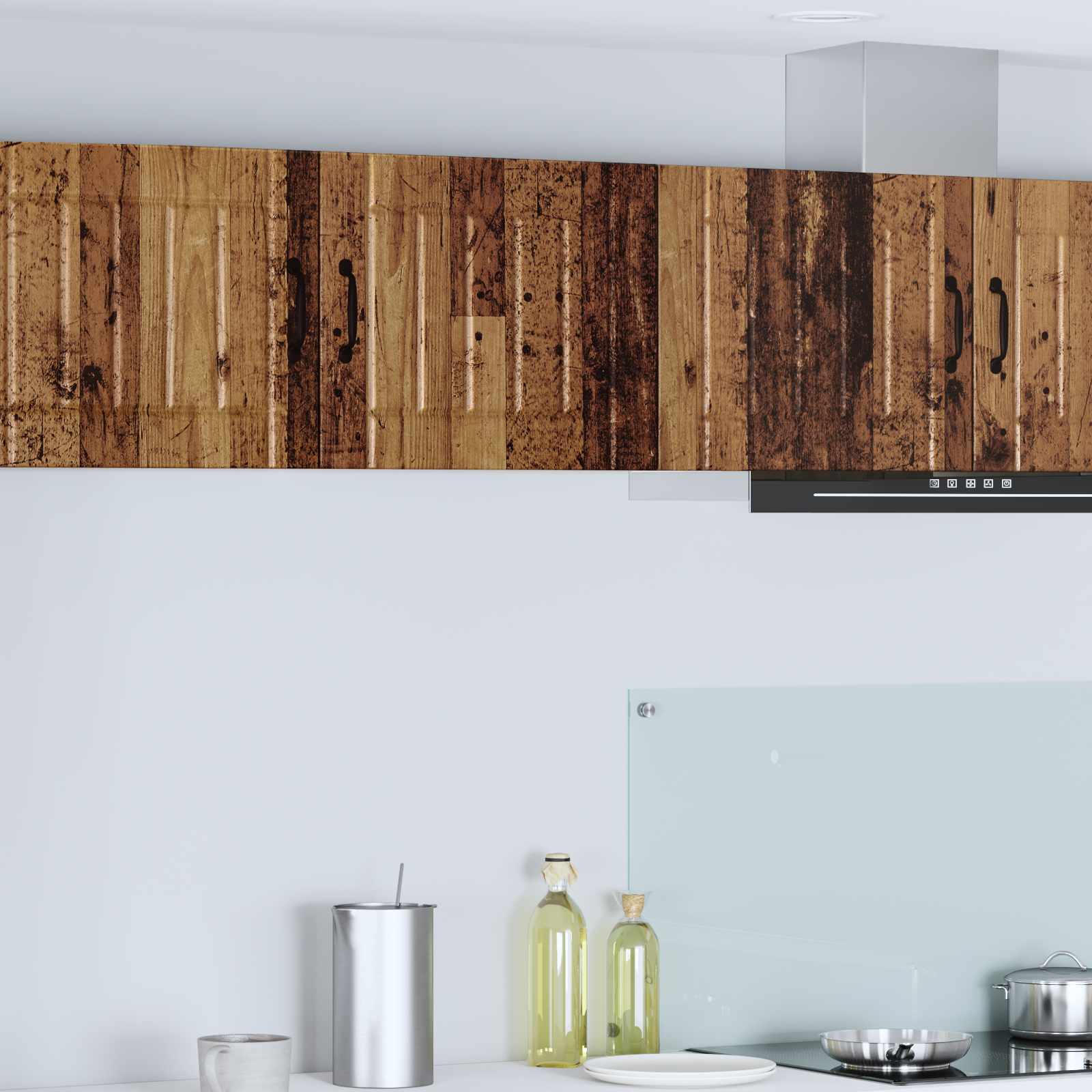 Wandschrank LUCCA 2 stk. Altholz Holzwerkstoff