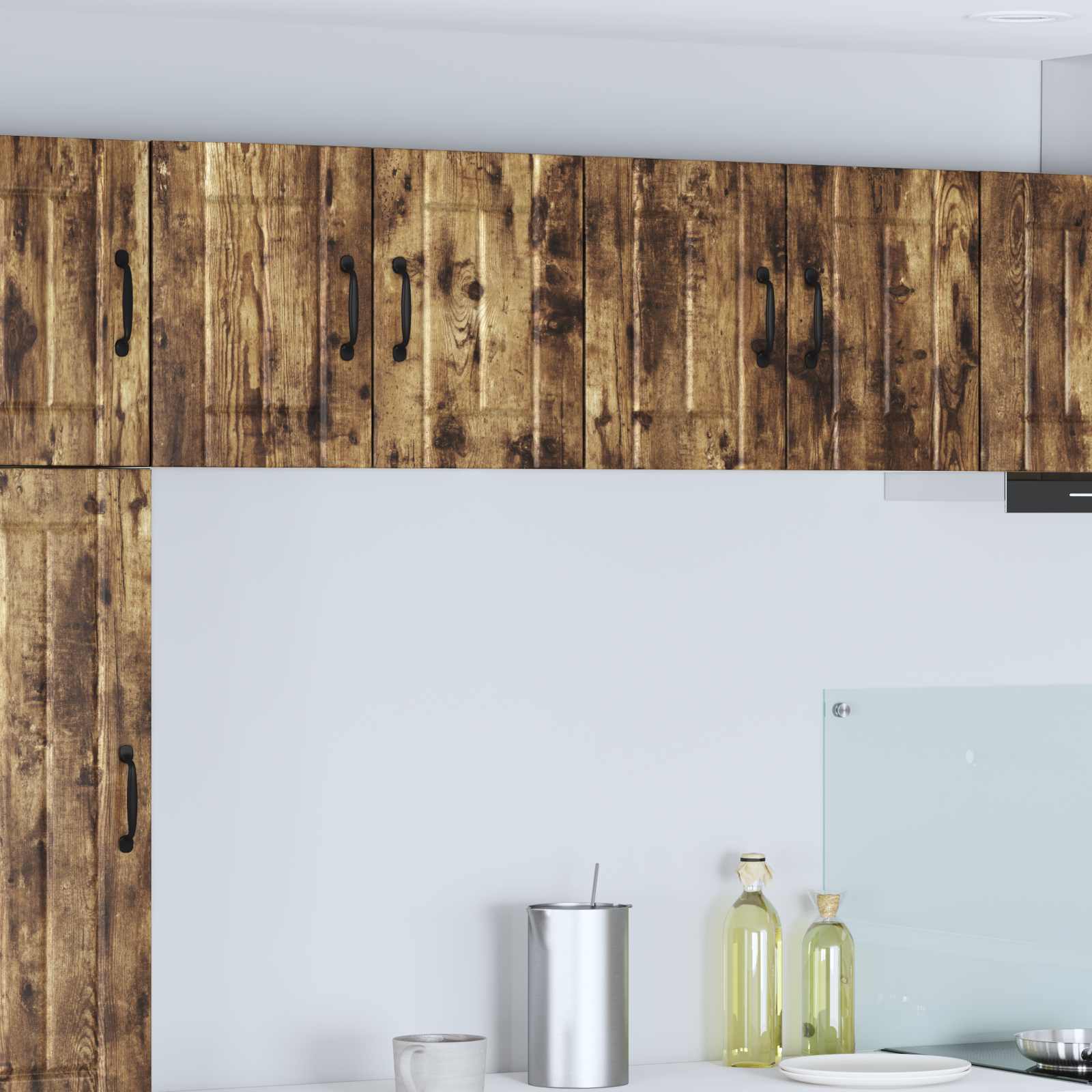 Wandschrank LUCCA 2 stk. Geräucherte Eiche Holzwerkstoff
