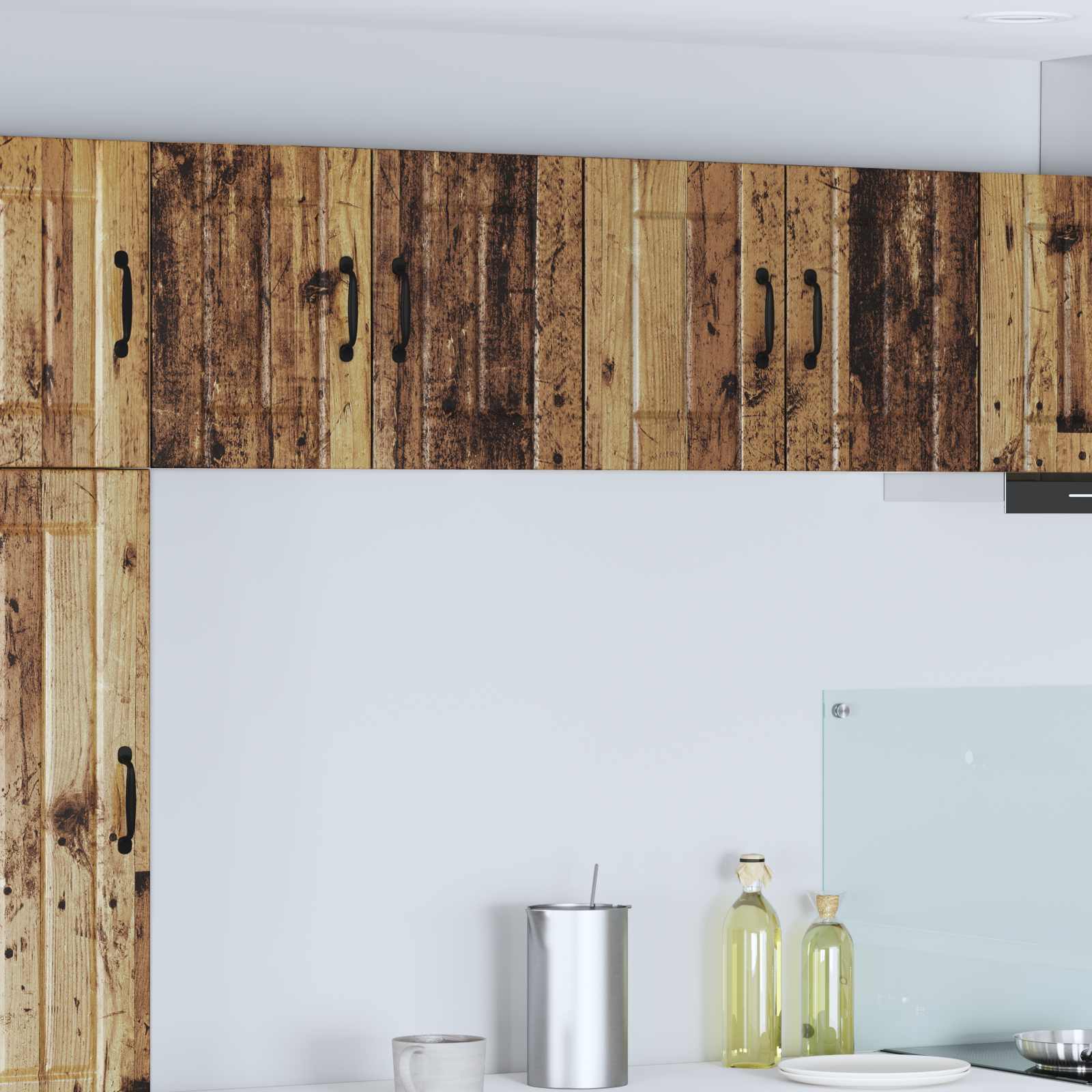 Wandschrank LUCCA 2 stk. Altholz Holzwerkstoff